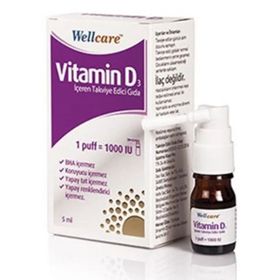 Wellcare Vitamin D3 1000 IU 3x5 ml Sprey