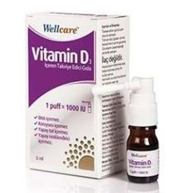 Wellcare Vitamin D3 1000 IU 4x5 ml Sprey