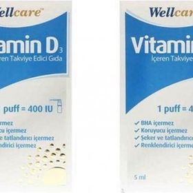 Wellcare Vitamin D3 400 IU 2x5 ml Sprey