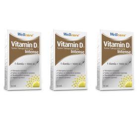 Wellcare Vitamin D3 Intense 1000 IU 3x12 ml Damla