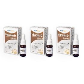 Wellcare Vitamin D3 Intense 1000 IU 3x12 ml Sprey