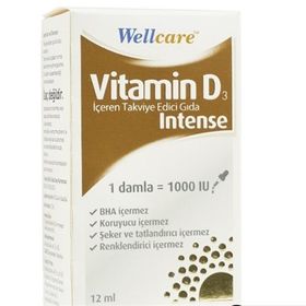 Wellcare Vitamin D3 Intense 12 ml Damla