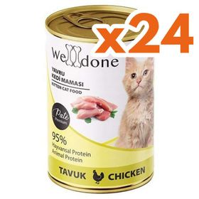 Welldone Kitten Tavuk Etli Pate Yavru 24x400 gr Kedi Konservesi