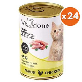 Welldone Kitten Tavuk Etli Pate Yavru 24x400 gr Kedi Konservesi