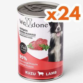 Welldone Kuzu Etli Pate 24x415 gr Yetişkin Köpek Konservesi