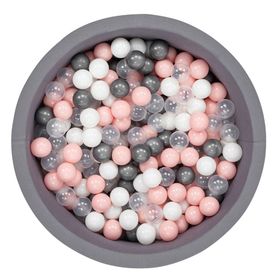 WellGro Bubble Pops Gri Top Havuzu Gri/Beyaz/Seffaf/Pembe Top