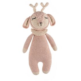 WellGro Cuddly Amigurumi Pudra Geyik Oyuncak