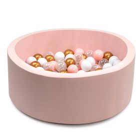 WellGro Pembe Beyaz Şeffaf Gold Top Bubble Pops Pembe Top Havuzu