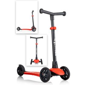 WellGro Turbo 3 Tekerli Yükseklik Ayarlı Kırmızı Scooter