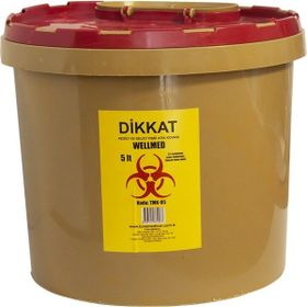 Wellmed 5 lt Tıbbi Atık Kovası