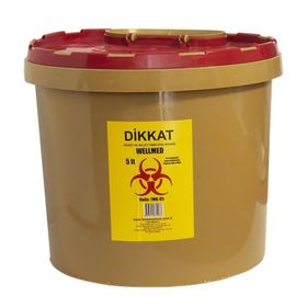 Wellmed 5 lt Tıbbi Atık Kovası