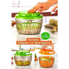 Wenken Turuncu 3 Fonksiyonlu İpli Pratik Doğrayıcı El Rondosu
