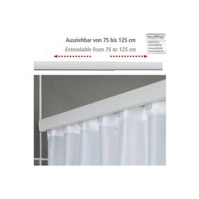 Wenko 75-125x2x3,5 cm Made In Germany Beyaz Duş Perdesi Askısı