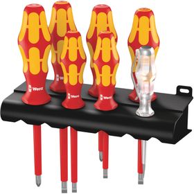 Wera 05006147001 Kırmızı Sarı 7 Parça 160 i Askılı Tornavida Seti