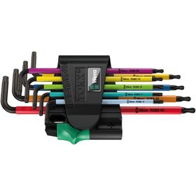 Wera 05024335001 967/9 Torx Bo Renkli 1 lt Anahtar Seti