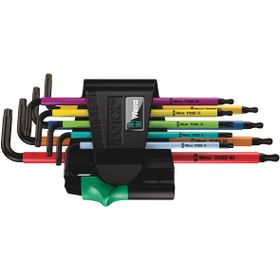 Wera 05024335001 967/9 Torx Bo Renkli 1 lt Anahtar Seti