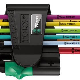 Wera 05024335001 967/9 Torx Bo Renkli 1 lt Anahtar Seti