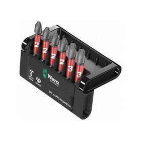 Wera 05057691001 Bit-Check 6 Ph Impaktor 1, Diamond Phillips Bits Uç Seti, Darbeli Uygulamalar İçin
