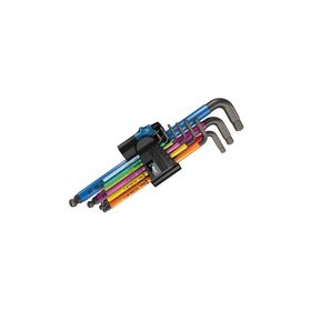 Wera 05073593001 950/9 Hex-Plus Metrik Black Laser 9 parça Çok Renkli 1 SB L Anahtar Seti