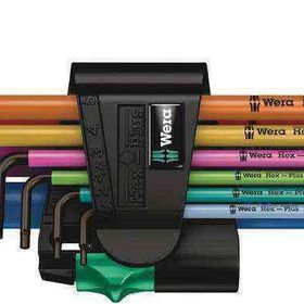 Wera 05073593001 950/9 Hex-Plus Metrik Black Laser 9 parça Çok Renkli 1 SB L Anahtar Seti