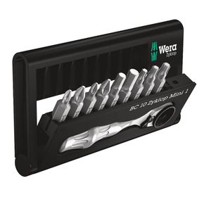 Wera 05073645001 Bit Check BC / BR 9 ve Cırcır Kolu 10 Parça Tornavida Matkap Ucu