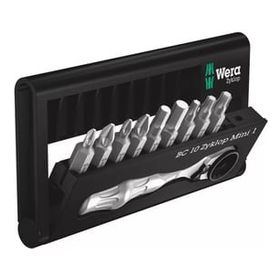 Wera 05073645001 Bit Check BC / BR 9 ve Cırcır Kolu 10 Parça Tornavida Matkap Ucu