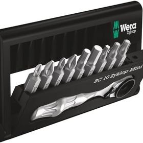 Wera 05073645001 Bit Check BC / BR 9 ve Cırcır Kolu 10 Parça Tornavida Matkap Ucu