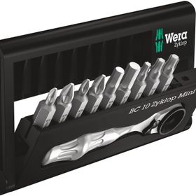 Wera 05073645001 Bit Check BC / BR 9 ve Cırcır Kolu 10 Parça Tornavida Matkap Ucu