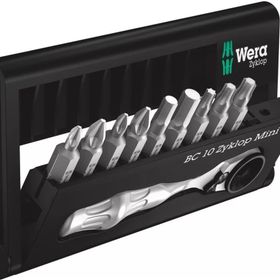 Wera 05073645001 Bit Check BC / BR 9 ve Cırcır Kolu 10 Parça Tornavida Matkap Ucu