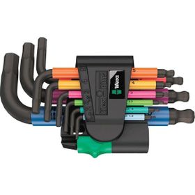 Wera 05133164001 950-9 Hex-Plus Black Laser 9 Parça Çok Renkli 2 L Anahtar Seti