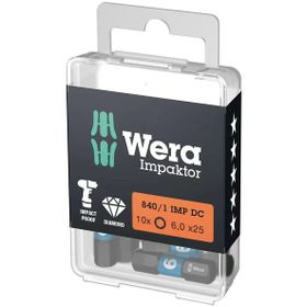 Wera 840-1 İmpaktor DC Hex-Plus Alyan 4x25 mm Bits