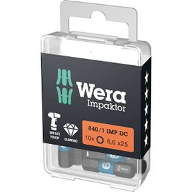 Wera 840-1 İmpaktor DC Hex-Plus Alyan 6x25 mm Bits
