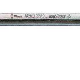 Wera 950 3,0 mm PKL Hex-Plus Krom Topbaş Alyan