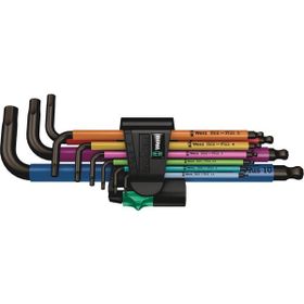 Wera 950-9 SPKL SM N Renkli Topbaş Alyan Set