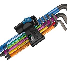 Wera 950-9 SPKL SM N Renkli Topbaş Alyan Set