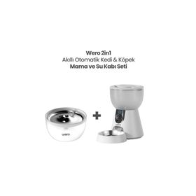 Wero FW2-C 2in1 Wi-Fi Kameralı Otomatik Kedi ve Köpek Mama ve Su Kabı Seti