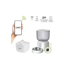 Wero WF1 2in1 Wi-Fi Akıllı Kedi ve Köpek Mama Kabı ve Su Pınarı Seti