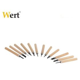 Wert 2512 12 Parça Ahşap Oyma Bıçak Seti