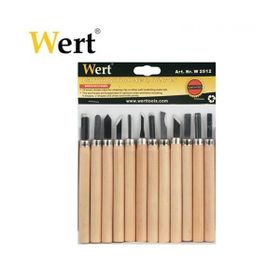 Wert 2512 12 Parça Ahşap Oyma Bıçak Seti