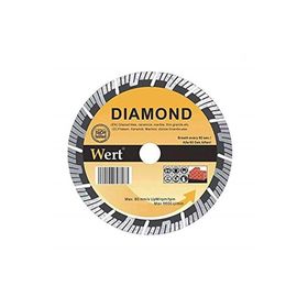 Wert W 2713/125 mm Süper Turbo Turuncu Gri Elmas Tesetere