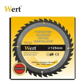 Wert W2540-125 Ahşap Kesme Diskleri