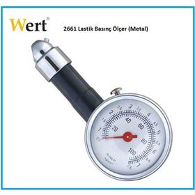Wert W2661 Oto Lastik Hava Ölçer (Metal Gövde)