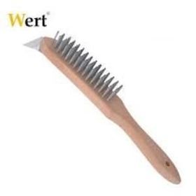 Wert W2771 Ahşap Saplı Tel Fırça