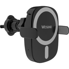 Wesdar WX210 15W Siyah Kablosuz Şarjlı Araç İçi Telefon Tutucu