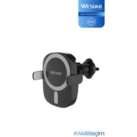 Wesdar WX210 15W Siyah Kablosuz Şarjlı Araç İçi Telefon Tutucu