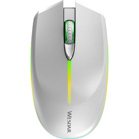 Wesdar X536 Beyaz Şarjlı Sessiz Optik Kablosuz Oyuncu Mouse