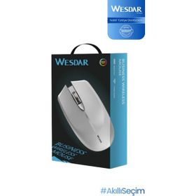 Wesdar X536 Beyaz Şarjlı Sessiz Optik Kablosuz Oyuncu Mouse