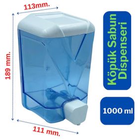 Wespa 1000 ml Plastik Şeffaf Köpük Sabun Dispenseri