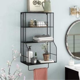 Wess Dizayn WD-218 Metal Havluluk Banyo ve Mutfak Duvar Rafı