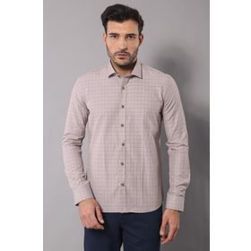 Wessi Armürlü Slimfit Bej Gömlek
